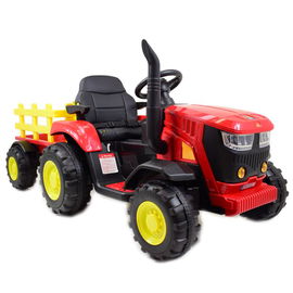 MEGA TRAKTOR NA AKUMULATOR Z PRZYCZEPĄ, PILOT, /HL3388