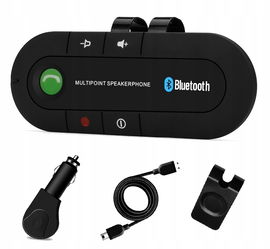 ZESTAW GŁOŚNOMÓWIĄCY BLUETOOTH SAMOCHODOWY TELEFON-odtwarzacz muzyki