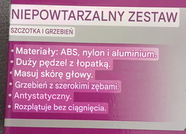 SZCZOTKA I GRZEBIEN ZESTAW