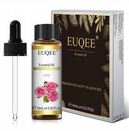 EUQEE 10ml - Olejek Różany Naturalny Aromaterapia Nawilżający Zapach Róży