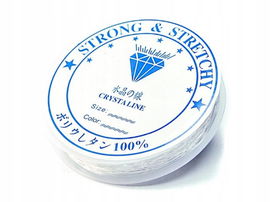 GUMKA SYLIKONOWA ROZCIĄGLIWA ŻYŁKA DO BRANSOLETEK 0,6 MM 5 M