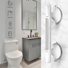 Uchwyt Łazienkowy Na Przyssawki Pod Prysznic Mocny Wytrzymały Bez wiercenia