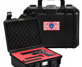 Kinghardcase Pudełko Taktyczne z Zamkiem Szyfrowym TSA Odporne Pianka DIY