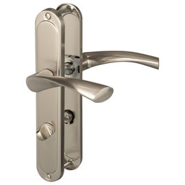 Klamka drzwiowa ETNAeco 72 WC nikiel szczotkowany, klamka do drzwi