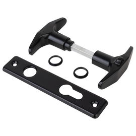 Klamka do bramy garażowej uchylnej czarna, klamka do garażu, klamka garażowa