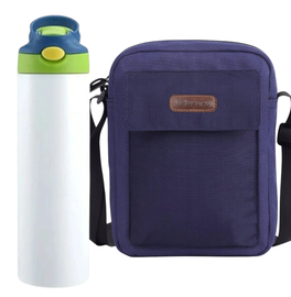 Saszetka na ramię nerka wodoodporna torba sportowa + bidon butelka ustnik