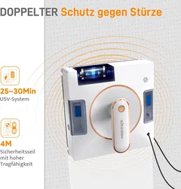 AIRMSEN YW500 Robot do Mycia Okien | Automatyczny | 3000 Pa | Pilot