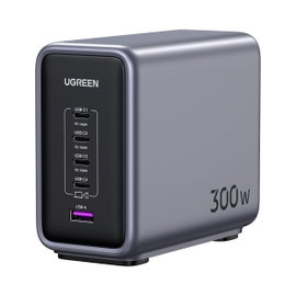 UGREEN Cd333 Ładowarka Sieciowa USB + 4x USB-C Gan 300W + Kabel USB-C 240W
