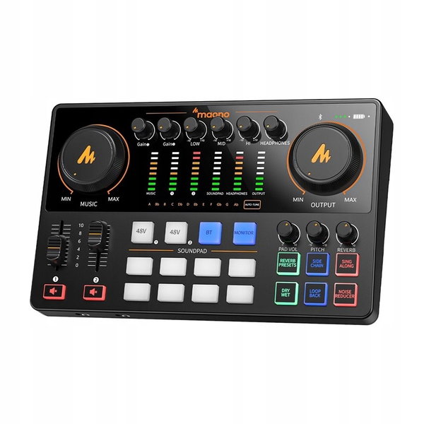 Maono E2 GEN2 Karta Dźwiękowa XLR USB 2xMic 48V BT Streaming