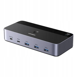 Ugreen AK500 KVM Switch HDMI 4K@60Hz 2 Komputery 2 Monitory 2 HDMI 4 USB3.0