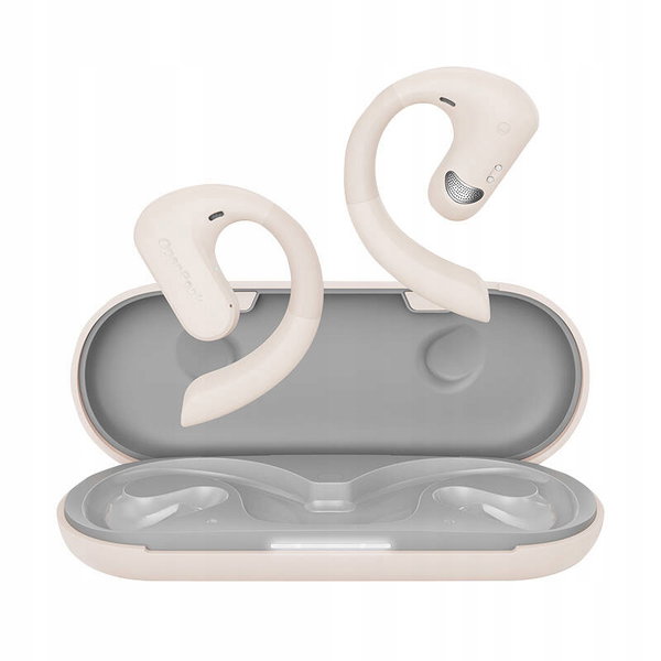 OneOdio OpenRock S Słuchawki Bezprzewodowe Powietrzne Sportowe BT 5.3 Cream