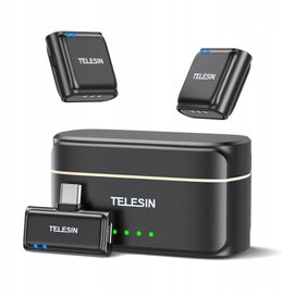 TELESIN Mikrofon Bezprzewodowy Krawatowy + Powerbank do Telefonów USB-C