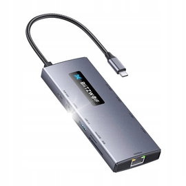 Blitzwolf BW-NEW TH8 Hub USB-C Adapter Przejściówka 10w1 RJ45 SD Hdmi 4K PD