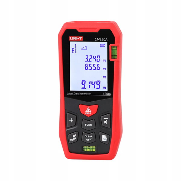 UNI-T LM120A Miernik Odległości Laserowy Dalmierz z Ekranem LCD 120m