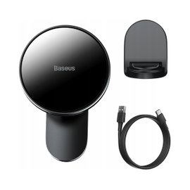 BASEUS STABILNY UCHWYT MAGNETYCZNY SAMOCHODOWY ŁADOWARKA MAGSAFE 15W Qi 12V