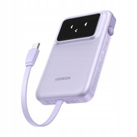 Ugreen Powerbank Do Telefonu Pojemny 10000mAh USB-A + USB-C z Kablem USB-C