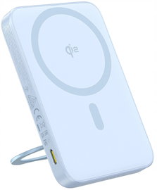 Baseus PicoGo Qi2 Powerbank Magnetyczny Ze Stojakiem 5000mAh 20W Niebieski