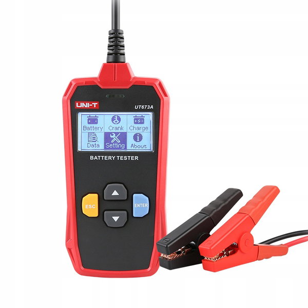 UNI-T UT673A Tester Akumulatorów Samochodowych Cyfrowy Diagnostyczny 250Ah
