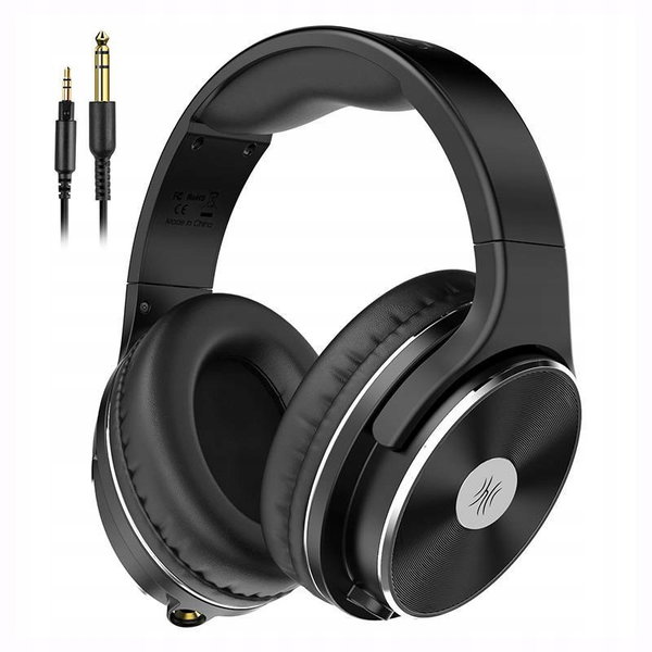 KOMFORTOWE SŁUCHAWKI PRZEWODOWE NA KABEL ONEODIO STUDIO HIFI Z MIKROFONEM