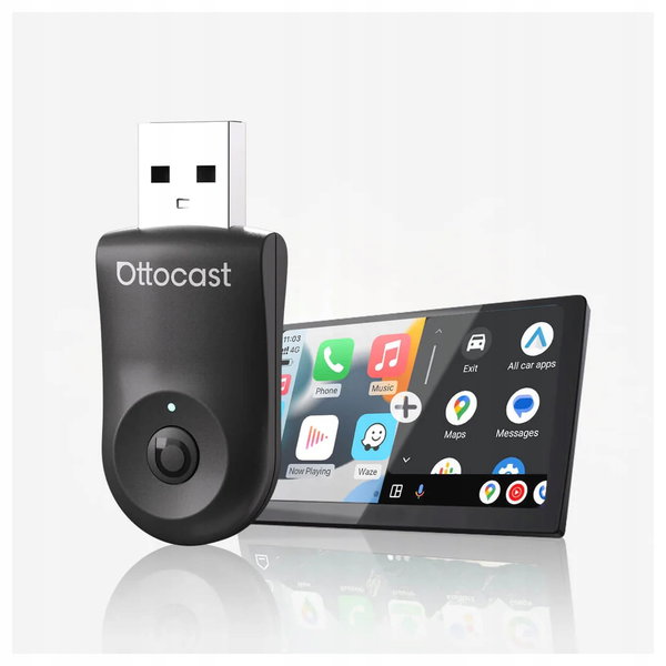 Ottocast CA505-T MINI Bezprzewodowy Adapter Carplay Android Auto BT5 WiFi