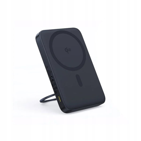Baseus PicoGo Qi2 Powerbank Magnetyczny Ze Stojakiem 5000mAh 20W Czarny