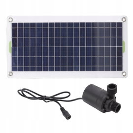 ZESTAW POMPA SOLARNA POMPKA FONTANNA 800L/H DC 12V + PANEL SŁONECZNY 30W