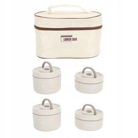 4 X POJEMNIK NA LUNCH BENTO BOX+ IZOLOWANA TORBA