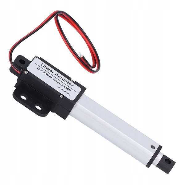 SIŁOWNIK LINIOWY ELEKTRYCZNY 50mm-4mm/s-150N 12V DC