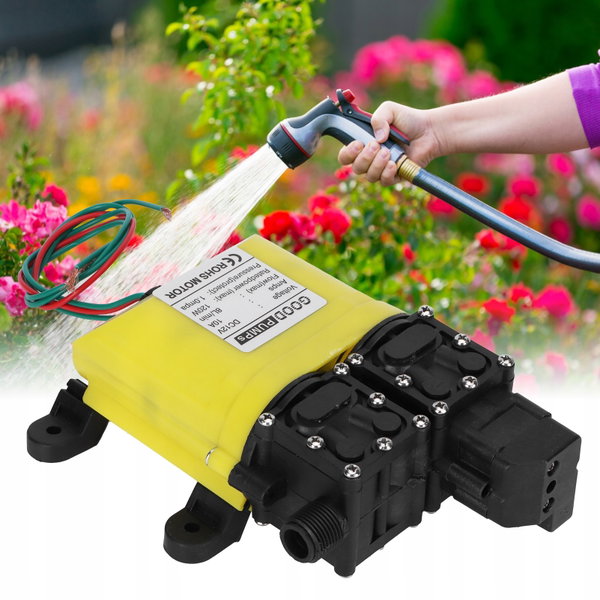WYSOKOCIŚNIENIOWA POMPA DO WODY DLA ZRASZACZY OGRODOWYCH 12V 120W 8L/MIN