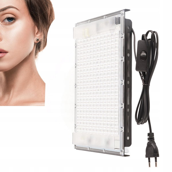 SOLARIUM LAMPA DOMOWE DO STOSOWANIA NA TWARZ I CIAŁO Z 192LED 293MM 100W