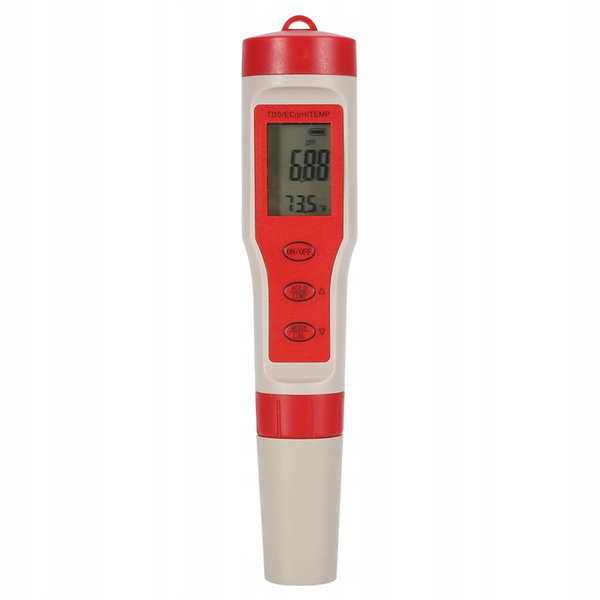 TESTER MIERNIK DO WODY PH TDS EC TEMP DO UPRAWY HYDROPONICZNEJ I BASENÓW