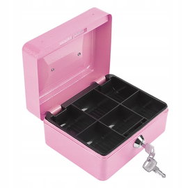 SKRZYNKA NA BIŻUTERII I GOTÓWKI Z 2 KLUCZE ODPORNY NA UPADKI 15x12x7.5 CM