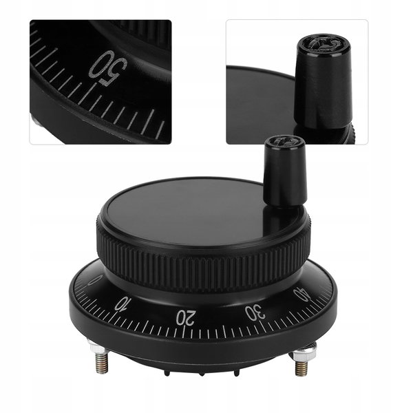 ENKODER RĘCZNY 5 V 60 MM DO FREZARKI CNC STEROWANIE MANUALNE CZARNY