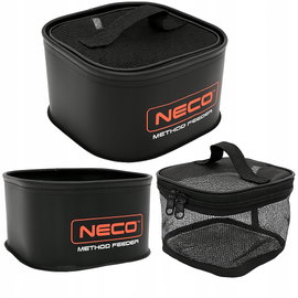 POJEMNIK EVA + SITKO NECO METHOD FEEDER DO MOCZENIA PELLETU 18x18x10cm