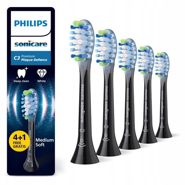 Końcówki do Philips Sonicare C3 usuwanie płytki bakteryjnej 5 szt HX9045/88