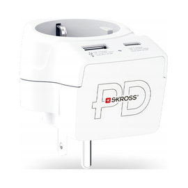 Adapter SKROSS z Polski do USA z ładowarką USB-C | USB-A | Power Delivery
