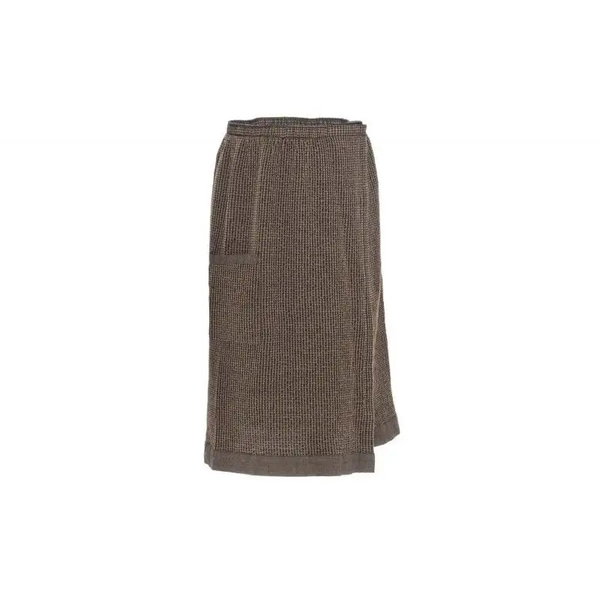 Kilt do sauny Rento brązowy bawełniany 145x70 cm