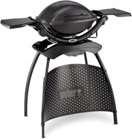 GRILL ELEKTRYCZNY OGRODOWY ZE STOJAKIEM RUSZT ŻELIWNY 43x32