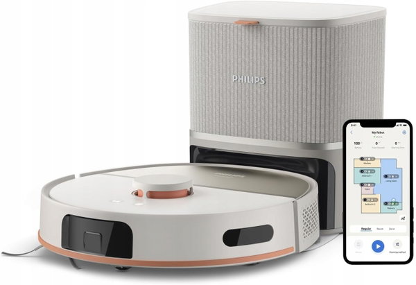 ODKURZACZ AUTOMATYCZNY ROBOT 2W1 10000PA STACJA