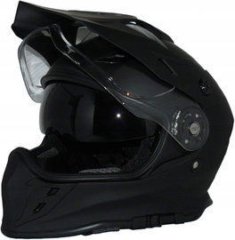 KASK MOTOCYKLOWY Z OSŁONĄ PRZECIWSŁONECZNĄ I WIZJEREM ECE