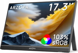 MONITOR PRZENOŚNY 17,3" FHD IPS HDR DUŻY EKRAN
