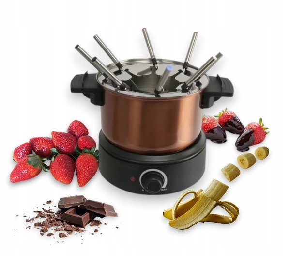 Zestaw do fondue dla 8 osób, 1400 W, regulacja temperatury, 1,2 l