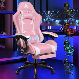 FOTEL GAMINGOWY Z PUNKTOWYM MASAŻEM I REGULACJĄ OPARCIA