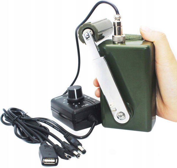 ŁADOWARKA RĘCZNA GENERATOR PRZENOŚNY USB 30W