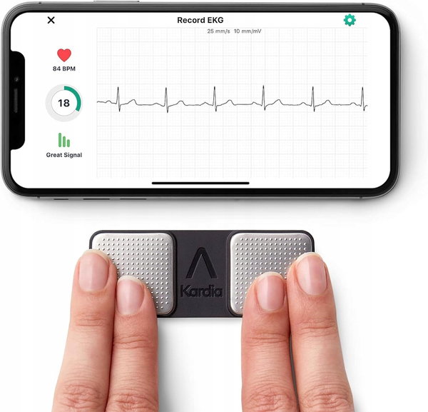 MONITOR EKG OSOBISTY JEDNOPRZEWODOWY WYKRYWA ARYTMIE I MIGOTANIE SERC