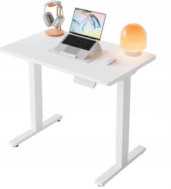 BIURKO ELEKTRYCZNE REGULOWANE 80 × 48 CM Z PAMIĘCIĄ USTAWIEŃ