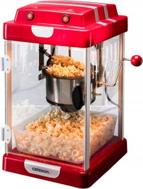 MASZYNA DO POPCORNU RETRO STAL NIERDZEWNA MIESZADŁO POWŁOKA ANTYPRZYWIER