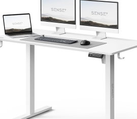 BIURKO ELEKTRYCZNE REGULOWANE 120 × 60 CM Z PAMIĘCIĄ USTAWIEŃ