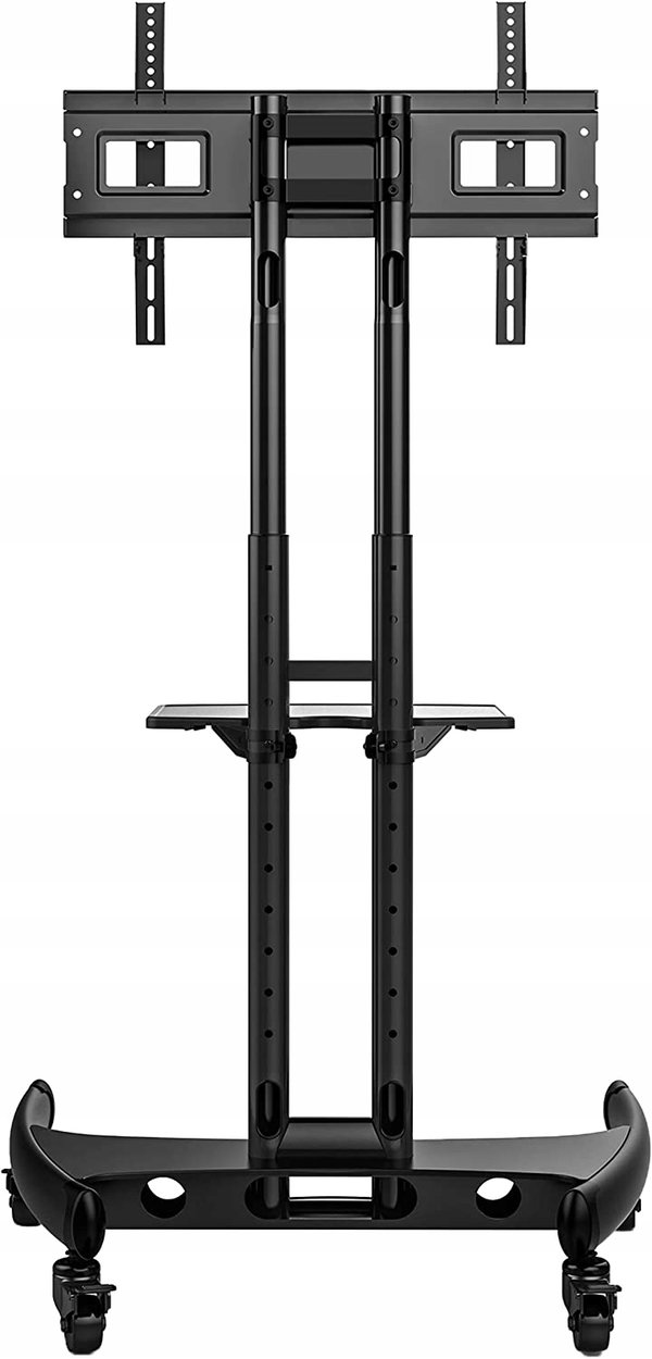 Stojak mobilny telewizor 30-70 cali ze szklanymi półkami LED LCD