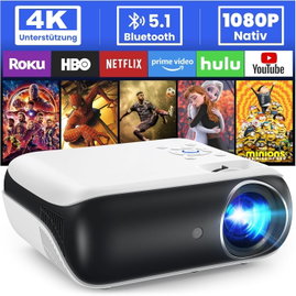 PROJEKTOR FULL HD 1080P 9500 LUMENÓW WI-FI BLUETOOTH 4K MINI KINO DOMOWE